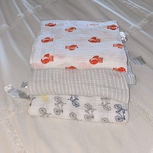 Aden + Anais cotton swaddles